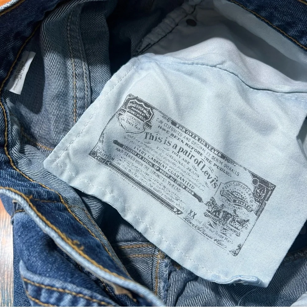 Vintage Levi's 501 Button Fly Blue Jeans 33x32 100% cotton 90s